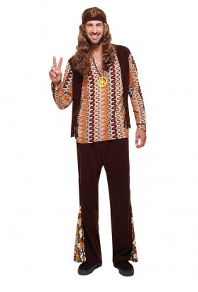 70er Jahre Hippie Kostüm Herren